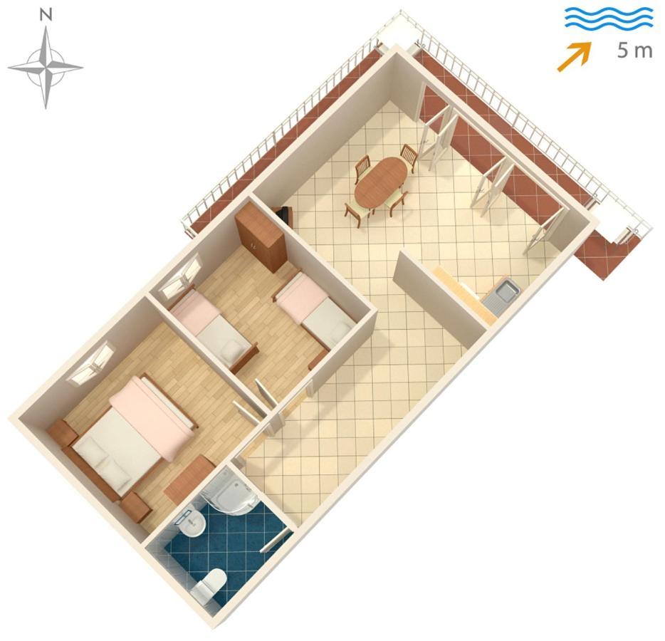 Apartments By The Sea Korcula - 4407 룸바르다 외부 사진
